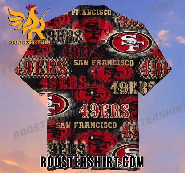 NFL San Francisco 49ers Logo Pattern Modern Style Hawaiian Shirt