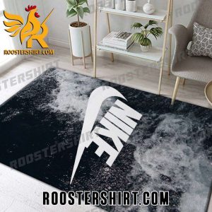 Nike Brand Sport Rug Home Decor With Black And White