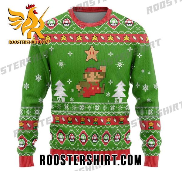 Nintendo Super Mario And Star Ugly Christmas Sweater