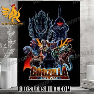 Official Godzilla Final Wars Poster Canvas