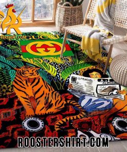 Official Gucci Tiger Tropical Rug Home Decor