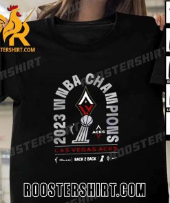Official Las Vegas Aces Champions 2023 Back To Back Champs WNBA T-Shirt