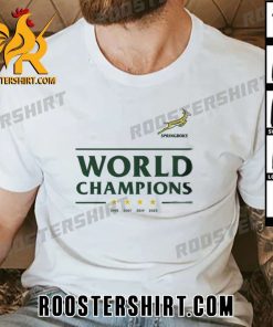 Official South Africa Springboks Rugby World Cup 2023 Champion Unisex T-Shirt White