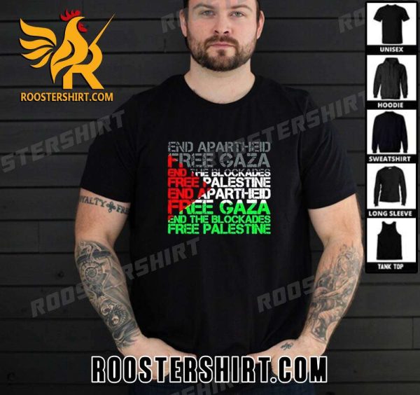 Premium Free Gaza End The Blockades Free Palestine Unisex T-Shirt