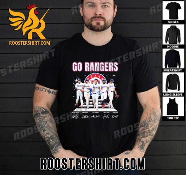 Premium Go Rangers Texas Rangers World Series Signatures Unisex T-Shirt