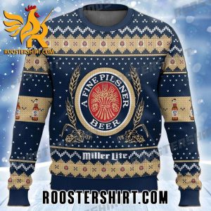 Quality A Fine Pilsner Beer Miller Lite Ugly Sweater Gift For True Lover