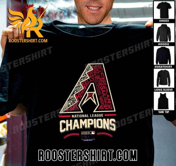 Quality A Logo Arizona Diamondbacks 2023 National League Champions Unisex T-Shirt