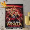 Quality Back To Back 2022 2023 WNBA Champions Are The Las Vegas Aces Poster Canvas