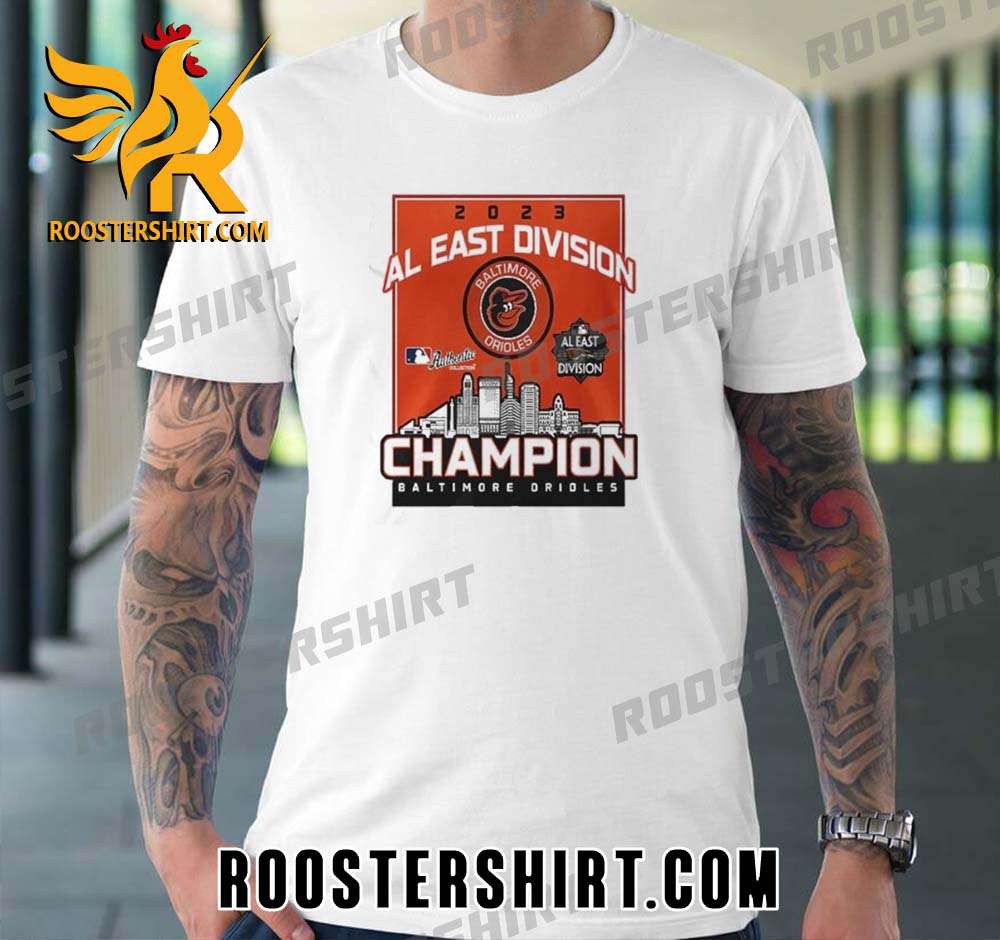 Quality Baltimore Orioles 2023 AL East Division Champions Poster Unisex T- Shirt - Roostershirt