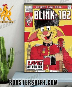 Quality Blink 182 At The O2 London United Kingdom World Tour Crappy Punk Rock Poster Canvas