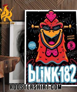 Quality Blink-182 Event In Accor Arena Paris France World Tour Poster Canvas