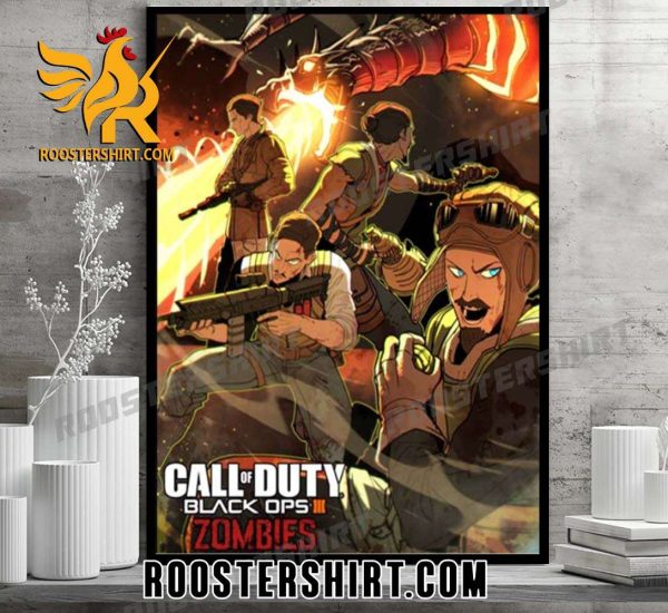 Quality Call Of Duty Black Ops III Zomebies Character Fan Art Poster Canvas