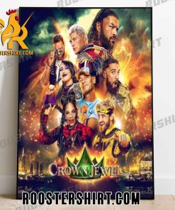 Quality Champions Join WWE Crown Jewel 2023 Poster Canvas