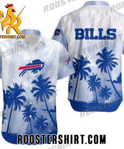 Quality Coconut Island Mix Logo Buffalo Bills Hawaiian Shirt