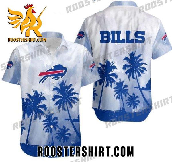 Quality Coconut Island Mix Logo Buffalo Bills Hawaiian Shirt