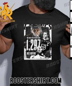 Quality Congrats Anze Kopitar 1297 NHL Games Played Is The Most Games Played In Los Angeles Kings History T-Shirt