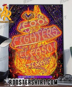 Quality Foo Fighters El Paso Texas Poster Canvas