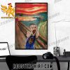 Quality Funny Stephen Curry The Scream Art Scream Curry Poster Canvas