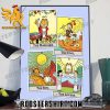 Quality Garfield Jon Taking His Rightful Place Tarot Style Poster Canvas