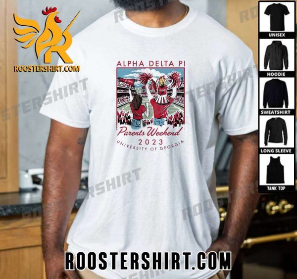 Quality Georgia Bulldogs Alpha Delta Pi Parents Weekend 2023 Unisex T-Shirt