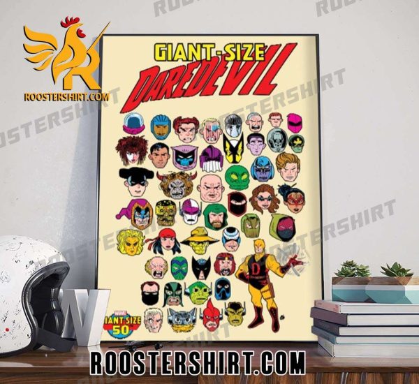 Quality Giant Size Daredevil Iconic Marvel Rogues Galleries In New Deadly Foes Variant Cover Poster Canvas