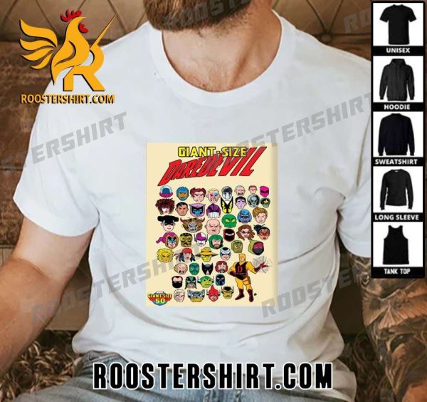 Quality Giant Size Daredevil Iconic Marvel Rogues Galleries In New Deadly Foes Variant Cover T-Shirt