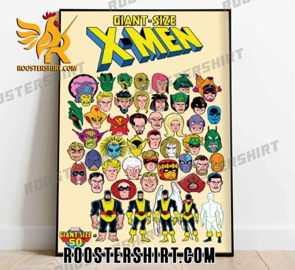 Quality Giant Size X Men Iconic Marvel Rogues Galleries In New Deadly Foes Variant Cover Poster Canvas