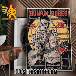 Quality Guns N Roses At Discovery Park Sacramento California World Tour PowerTrip Poster Canvas