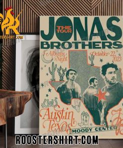Quality Jonas Brothers Austin Texas Moody Center The Tour Poster Canvas