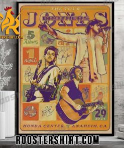 Quality Jonas Brothers The Tour Honda Center Anaheim CA Poster Canvas
