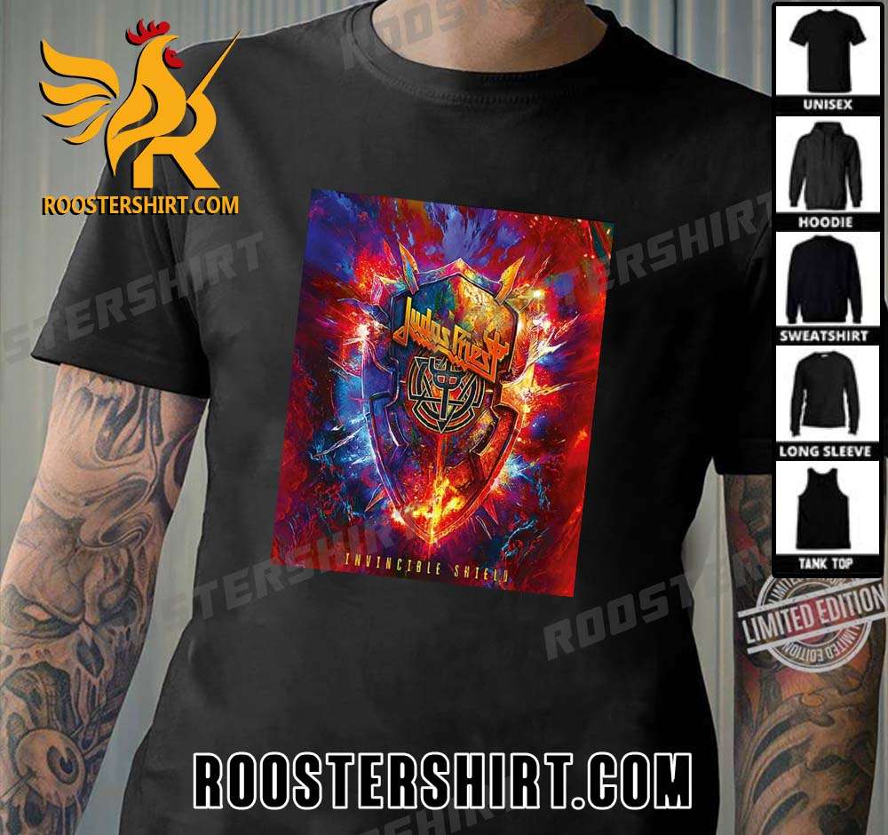 Quality Judas Priest Invincible Shield New Album 2024 Cover T-Shirt