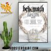 Quality Legions of Australia and New Zealand The Fury Upon The Earth 2023 Schedule List Behemoth Band Poster Canvas