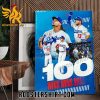 Quality Los Angeles Dodgers On Their Way To 3 Straight 100+ Win Seasons Poster Canvas