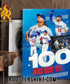 Quality Los Angeles Dodgers On Their Way To 3 Straight 100+ Win Seasons Poster Canvas