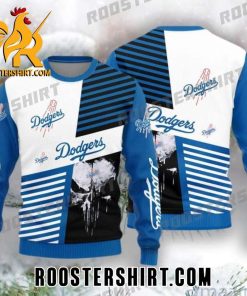 Quality Los Angeles Dodgers Skull Pattern Ugly Sweater