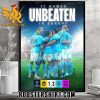 Quality Manchester City 17 Games Unbeaten In Europe Poster Canvas