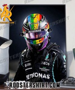 Quality Mercedes AMG F1 Driver Lewis Hamilton Ready For The Race Week Of Qatar GP 2023 Poster Canvas