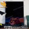 Quality Mufasa And Simba In The Lion King Movie Under The Sparkling Star Sky Night Poster Canvas