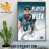 Quality NFC Philadelphia Eagles Jake Elliott Player Of The Week Poster Canvas