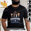 Quality Peanuts Characters Houston Astros AL West Division Champions Back To Back To Back Unisex T-Shirt