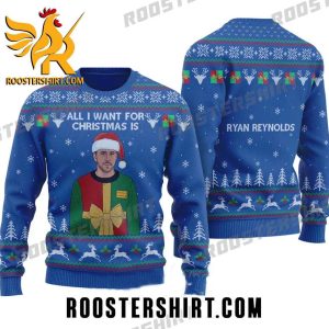 Quality Ryan Reynolds Ugly Christmas Sweater Gift For Fans