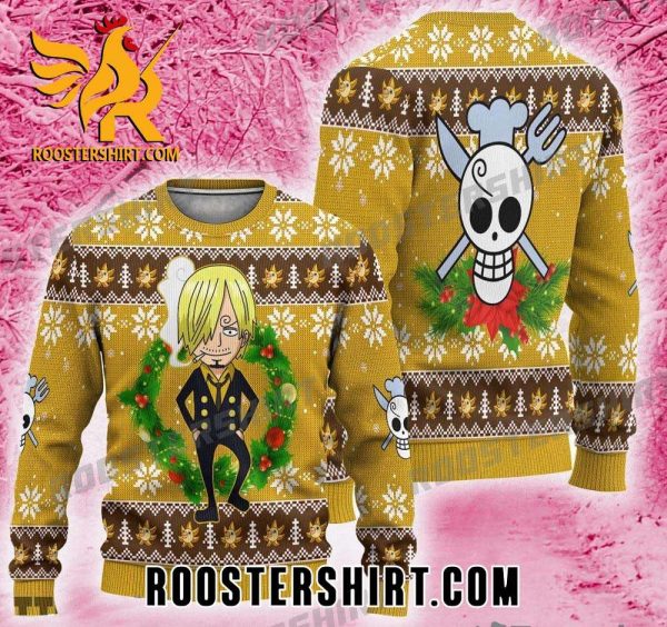 Quality Sanji One Piece Ugly Christmas Sweater For Mens And Womens