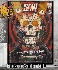 Quality Saw X I Want To Play A Game Comic Style Poster Canvas