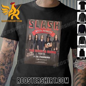 Quality Slash ft Myles Kennedy And The Conspirators The River Is Rising Tour ’24 Rest Of The World T-Shirt