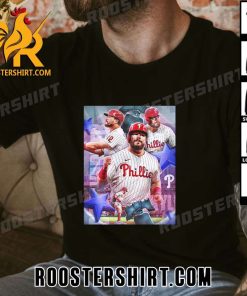 Quality The First-Pitch Home Run at MLB Postseason For Kyle Schwarber Philadelphia Phillies T-Shirt