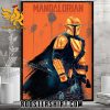 Quality The Mandalorian With Golden Armor Poster Canvas