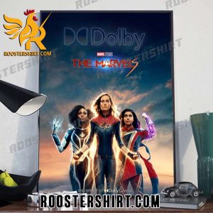 Quality The Marvels Dolby Poster Captain Marvel Is Back For A Cosmic Team Up Poster Canvas