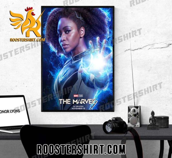 Quality The Marvels Monica Rambeau Poster Canvas