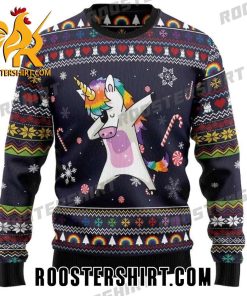 Quality Unicorn Dabbing Dance Ugly Christmas Sweater