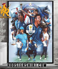 Rory McIlroy Team Europe Champions 2023 Ryder Cup Europe At Rome Italy Poster Canvas